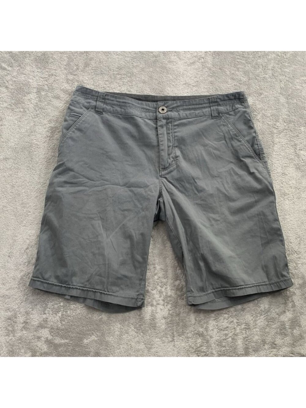 Kuhl Shorts Mens 32 Gray Resistor Chino Cotton Nylon Stretch Outdoor Travel 5205